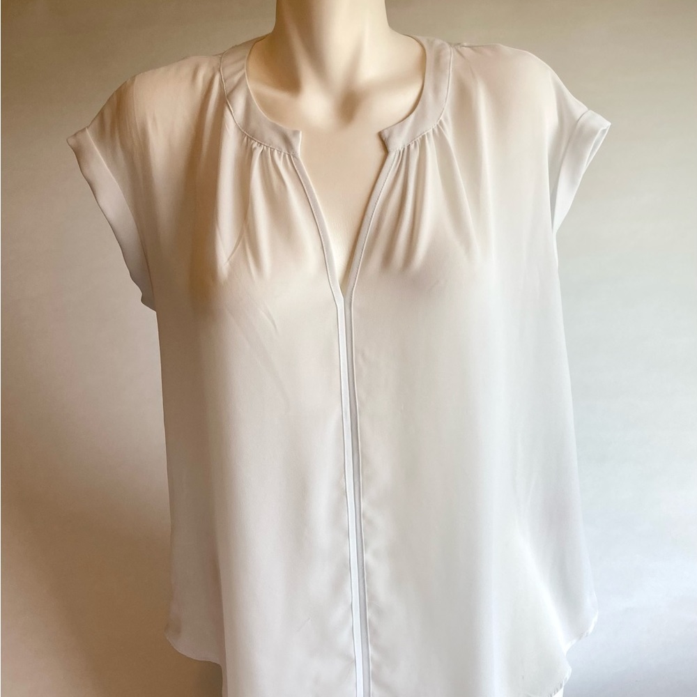 Philosophy White Polyester Sleeveless Blouse size L